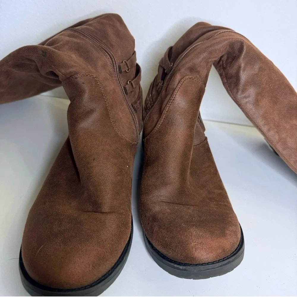 BareTraps Brown Over the Knee Boots